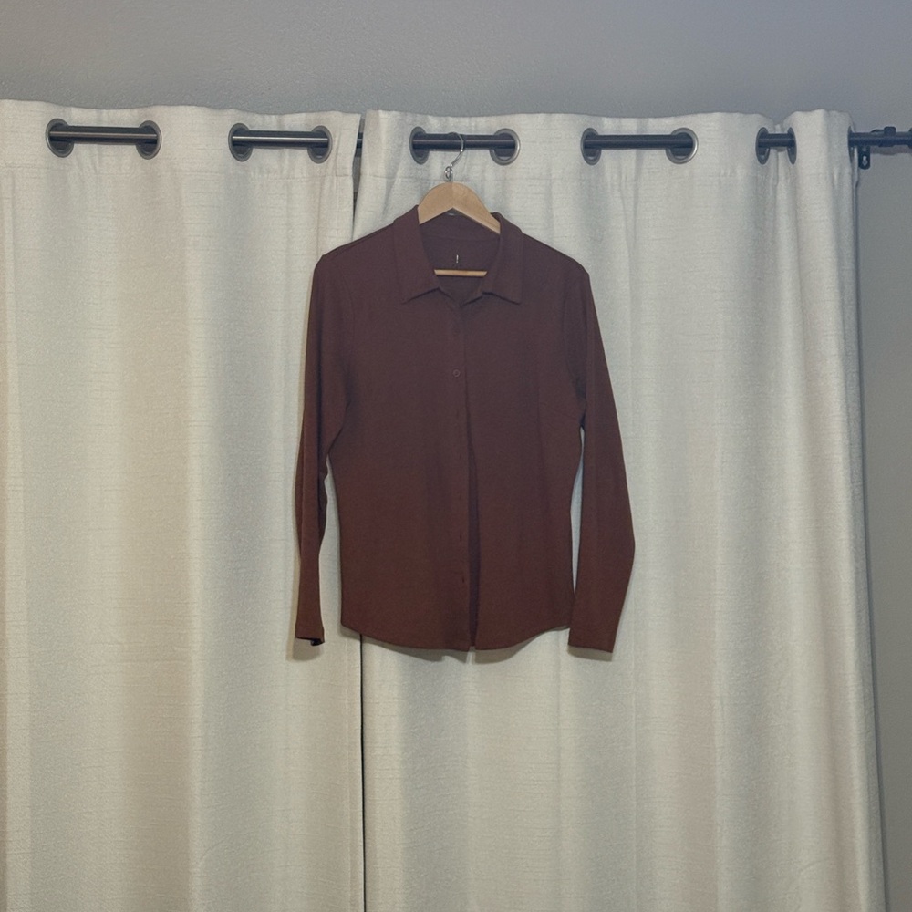 Isaac Mizrahi Brown Blouse